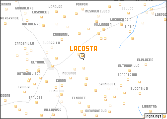 map of La Costa