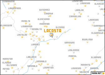 map of La Costa