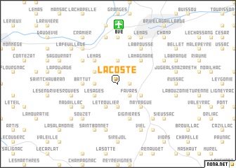 map of La Coste