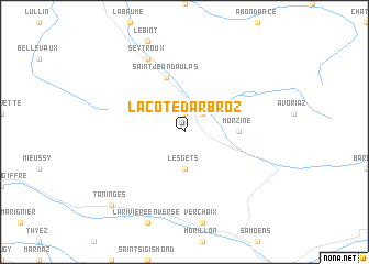 map of La Côte dʼArbroz