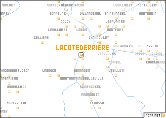 map of La Côte Derrière
