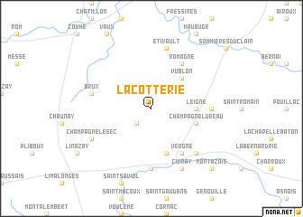 map of La Cotterie