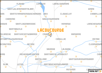 map of La Coucourde