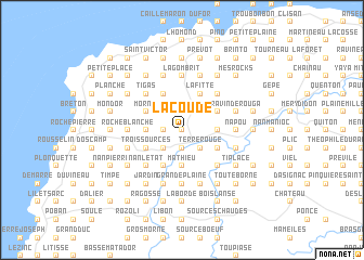 map of La Coude