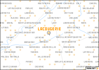 map of La Cougerie