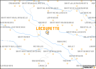 map of La Coupette
