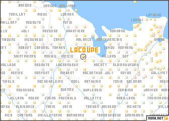 map of Lacoupe