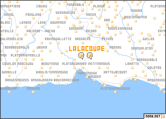 map of La Coupe