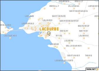 map of La Courbe