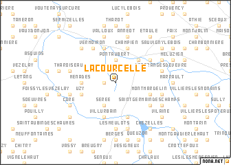map of La Courcelle