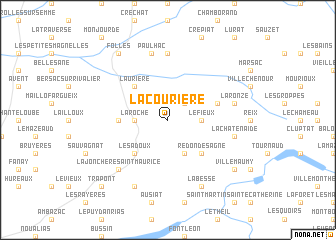 map of La Courière