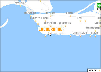 map of La Couronne