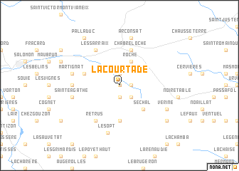 map of La Courtade