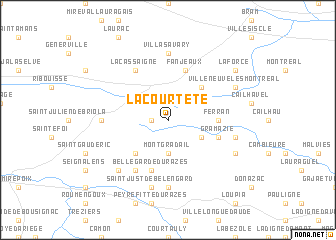 map of La Courtète