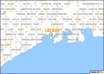 map of Lacour