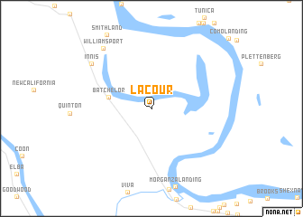 map of Lacour