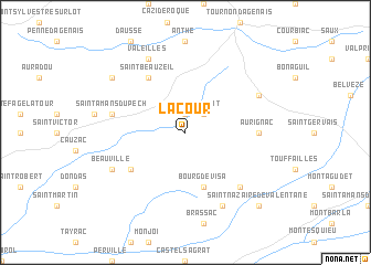 map of Lacour