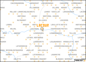 map of La Cour