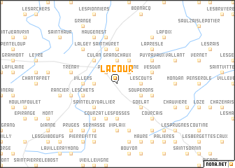 map of La Cour