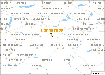 map of La Couture