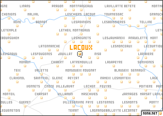 map of Lacoux