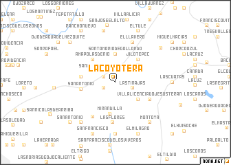 map of La Coyotera