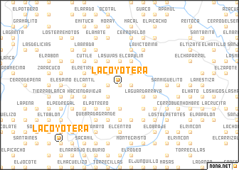 map of La Coyotera