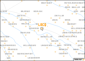 map of Lacq