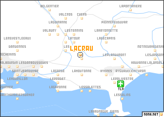 map of La Crau