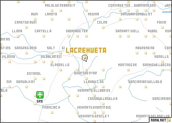 map of La Crehueta