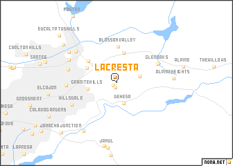 map of La Cresta