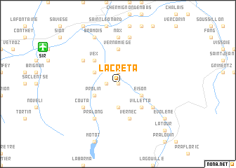 map of La Crêta