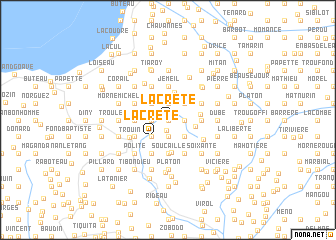 map of La Crête