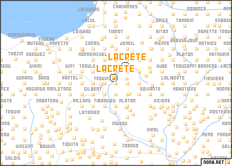 map of La Crête