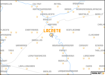 map of Lacrète