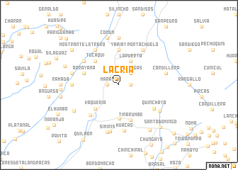 map of La Cría