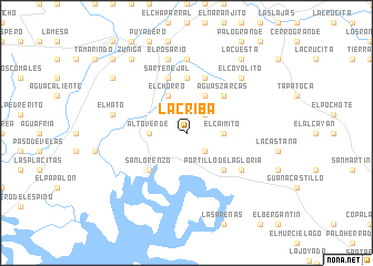 map of La Criba