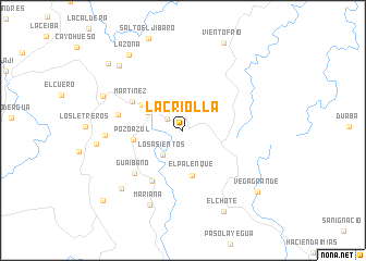 map of La Criolla