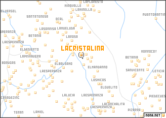 map of La Cristalina