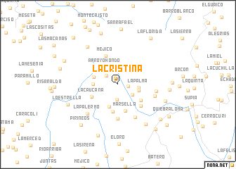 map of La Cristina