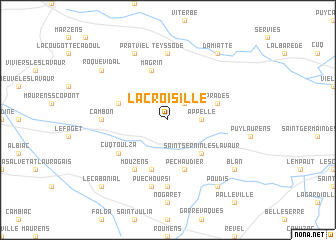 map of Lacroisille