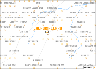 map of La Croix-Allard
