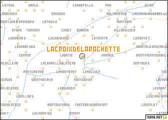 map of La Croix-de la Rochette