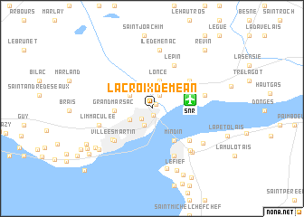 map of La Croix de Méan