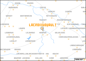 map of La Croix dʼOuault