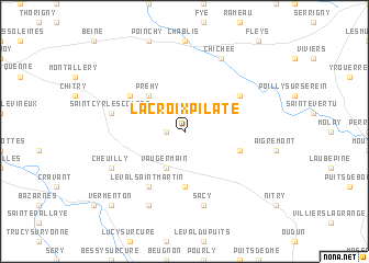 map of La Croix Pilate