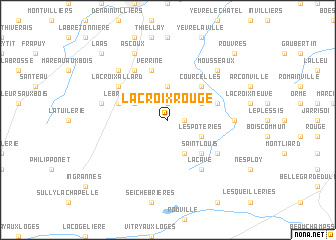 map of La Croix Rouge