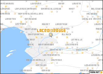map of La Croix-Rouge