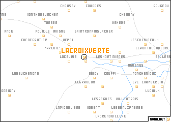 map of La Croix Verte