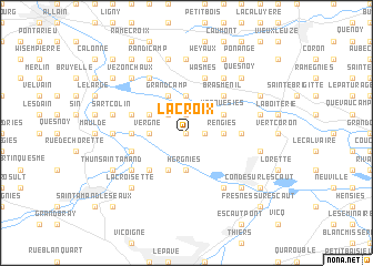 map of La Croix